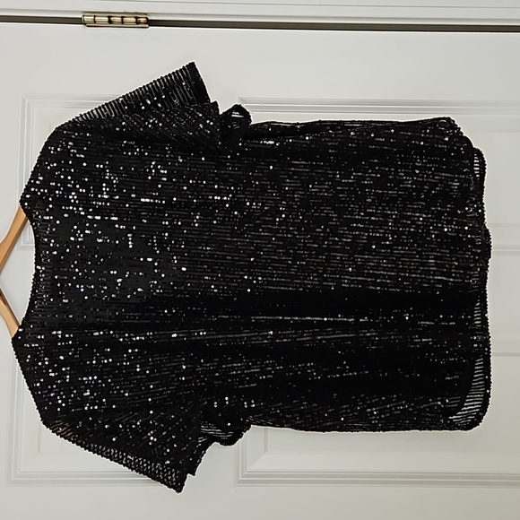 Black sequined top - Picture 4 of 5